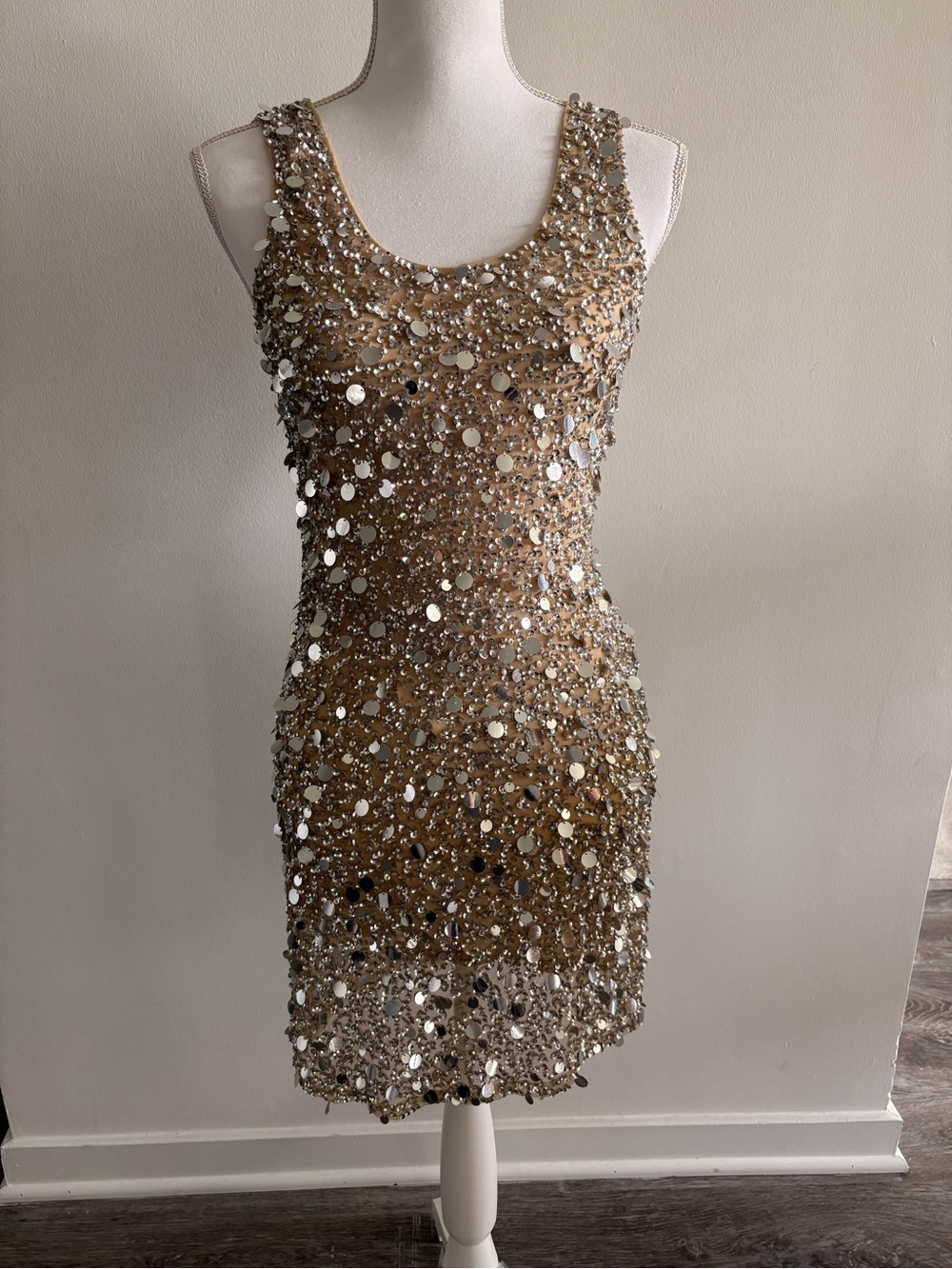 Wedding Guests-ASOS Gold Sequin Mini Dress